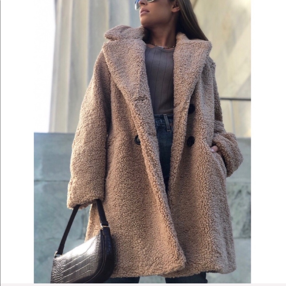 Last 1✨Harper Teddy Coat - Taupe - Picture 6 of 6